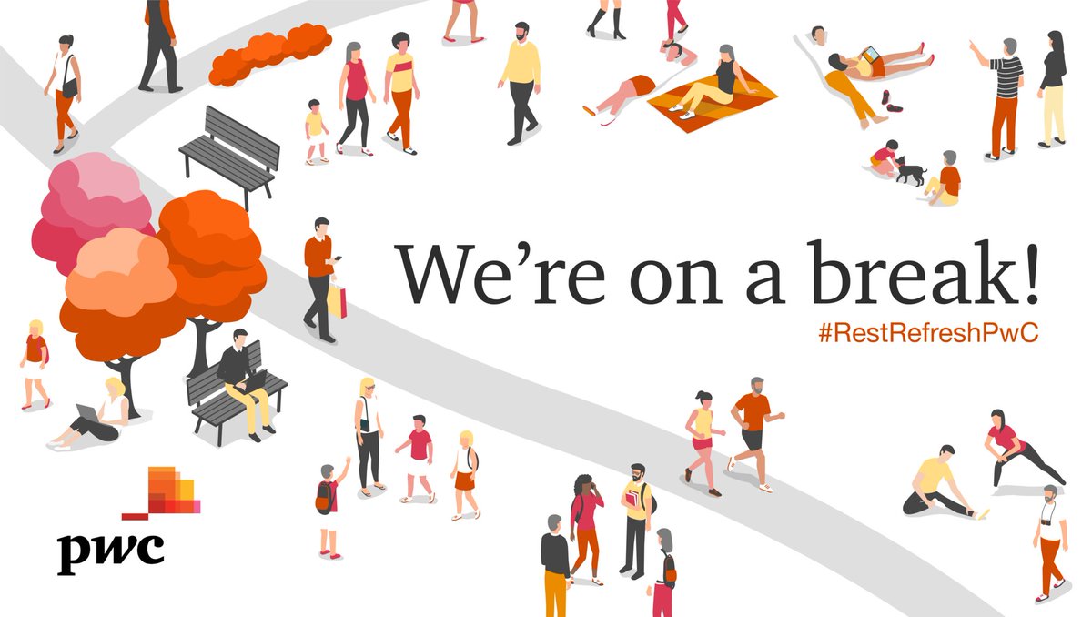 PwC_Malaysia's tweet photo. We're taking an 8-day break for our annual Rest & Refresh. We'll see you at the start of next year!
Having a surfing holiday 🏄? Or a relaxing staycation 🏨? PwC-ians, share how you're spending your well earned holiday by hashtagging #RestRefreshPwC 🛫 https://t.co/CAh6gZzCFB