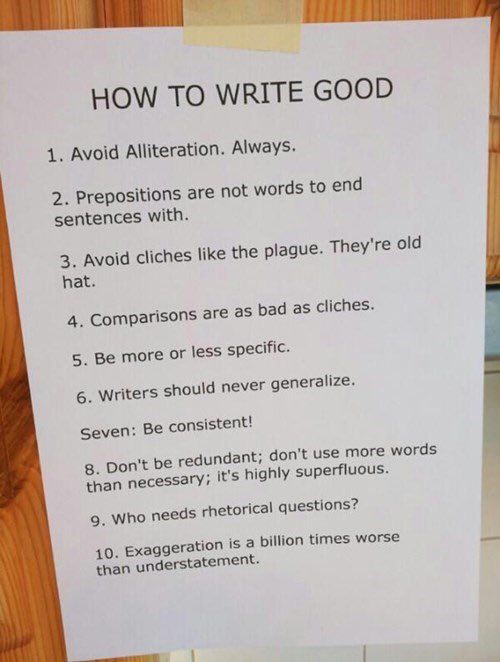 More writing tips #writingtips