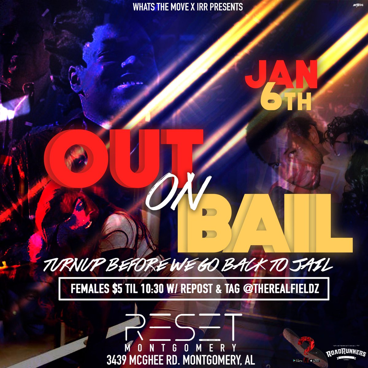 jaylonpickett's tweet photo. Back to school events 🔥

Jan 6th - Out on Bail 👮🏽‍♂️ ft @therealfieldz 

Jan 9th - StateWide B-Day Bash ft - @FamousJaymous (TU Mansion Boys)

Jan 10th - First Klass🤯

Jan 11th - Drunk Runners 🏃🏽‍♀️ 🏃🏽‍♂️🥃

@DoYaThangENT got a move pending 🤫

#myasu #TU #UA #AU #myaum https://t.co/qJNCmNsXDg