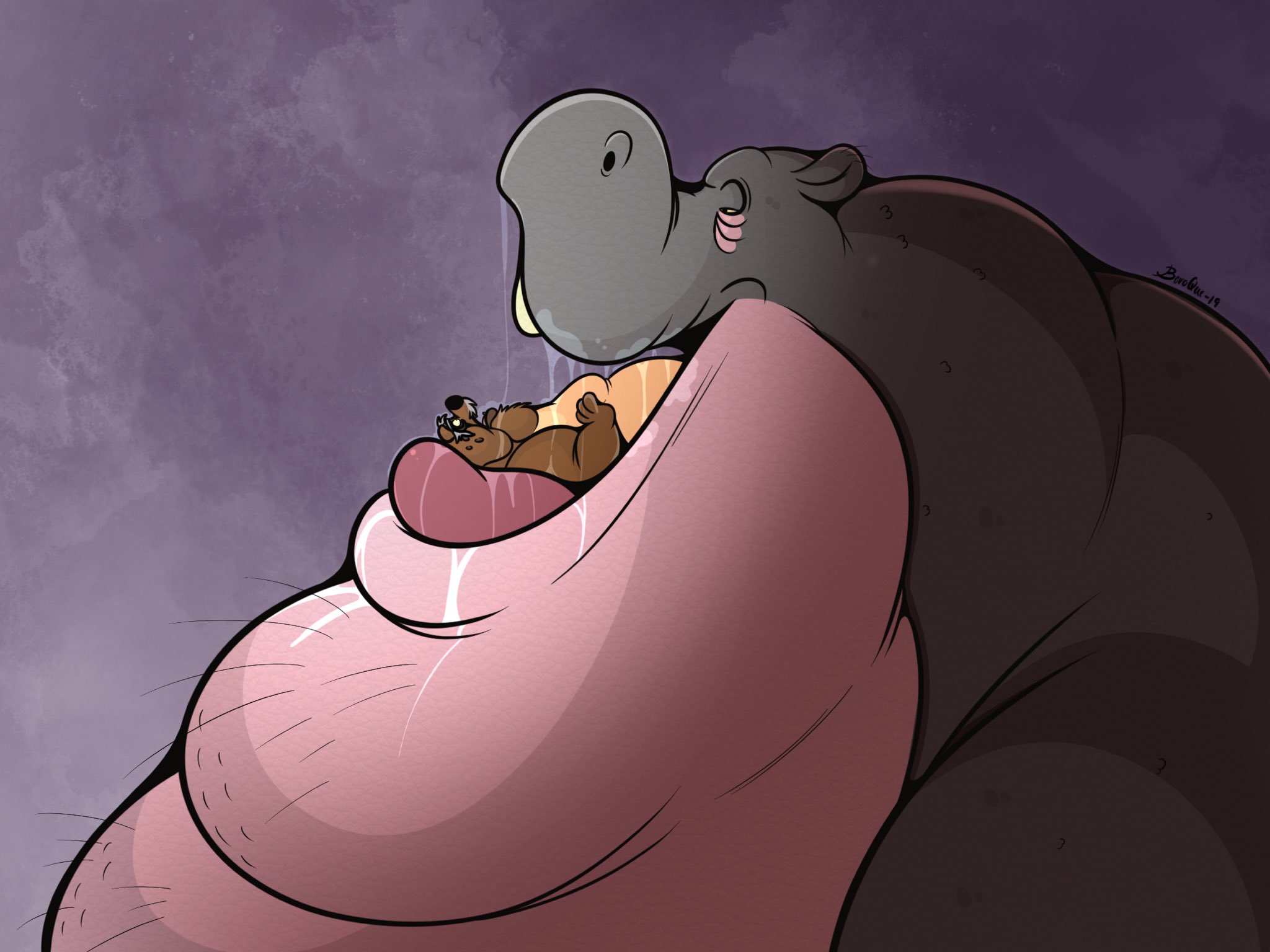 Boroque on X: A frame from that vore animation with @Tolstoythebear that I  decided to color t.coL0bsxU9l0u  X