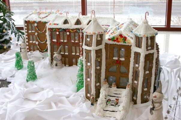 NAU's tweet photo. When you’re a Lumberjack, your gingerbread house looks like this ⬇️ 🍭#OldMain #GingerbreadContest https://t.co/Z54ojmybIn