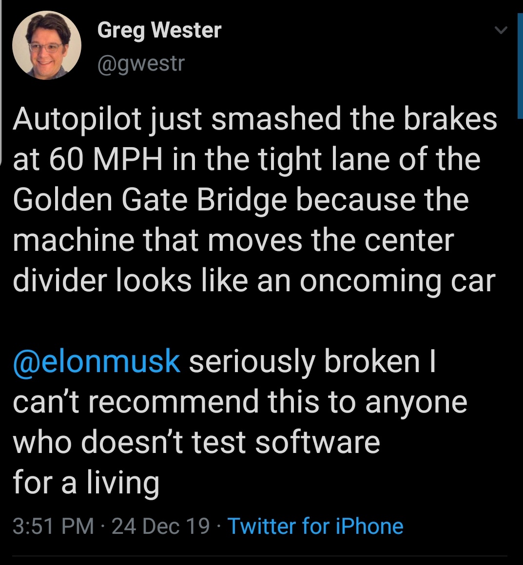 ghost_scot's tweet image. For those who are blocked:
Even the faithful fanbois are losing faith in the FSD vaporware.
#TeslaAutopilotIssues 
@markbspiegel