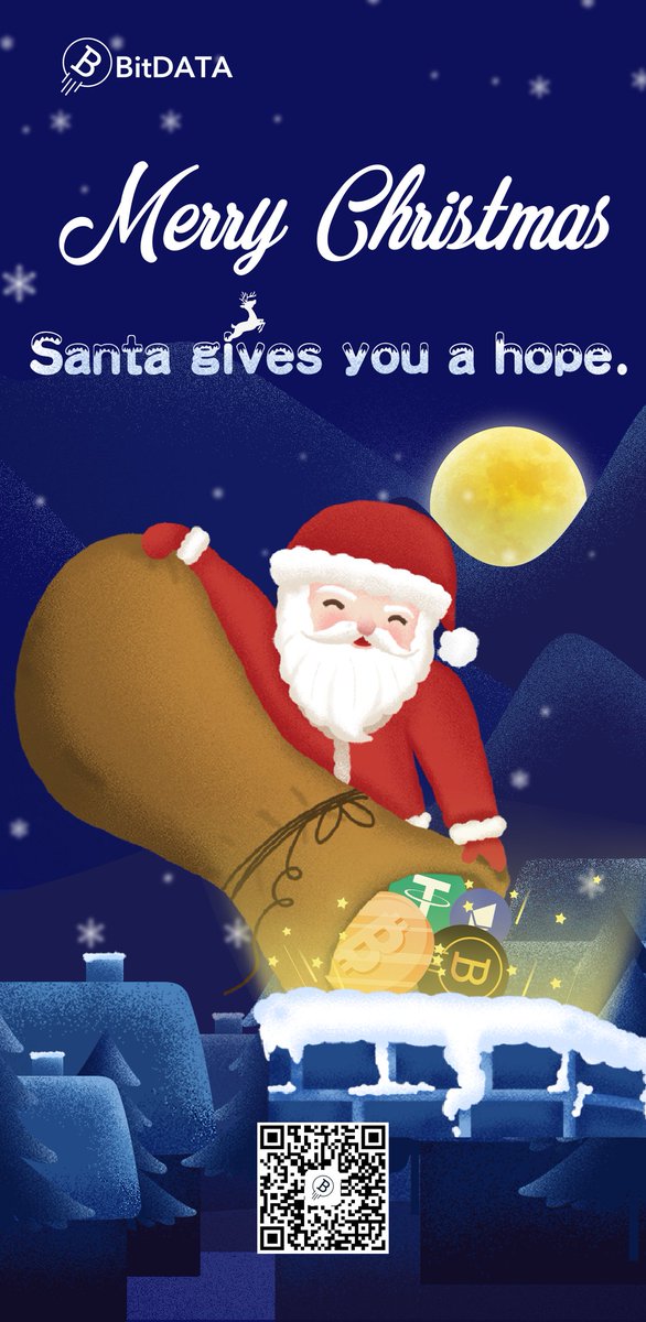 BitDATA_Group's tweet image. Santa gives you a hope,and the hope is digital currency.Merry X&apos;mas🎄🎄🎄#cryptocurrency #XmasEve #Santa #SantaClaus #presents #WealthManagement