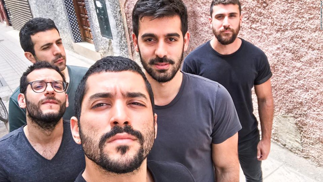 ThatNerdJessie's tweet photo. Hey @_TrevorC, there's a band from Lebanon called Mashrou' Leila and the drummer looks exactly like you. https://t.co/pxbAkLDl8N