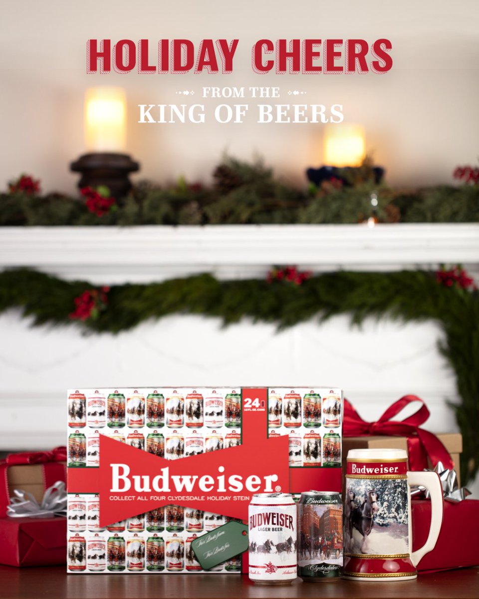 Holiday Cheers from the KING of Beers

#EnjoyResponsibly
#drinkwiser
#Hydratebetweenbuds