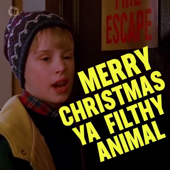 Rotten Tomatoes on X: "Merry Christmas ya filthy animal and a Happy NewYear! https://t.co/LKJBoIfzbU" / X