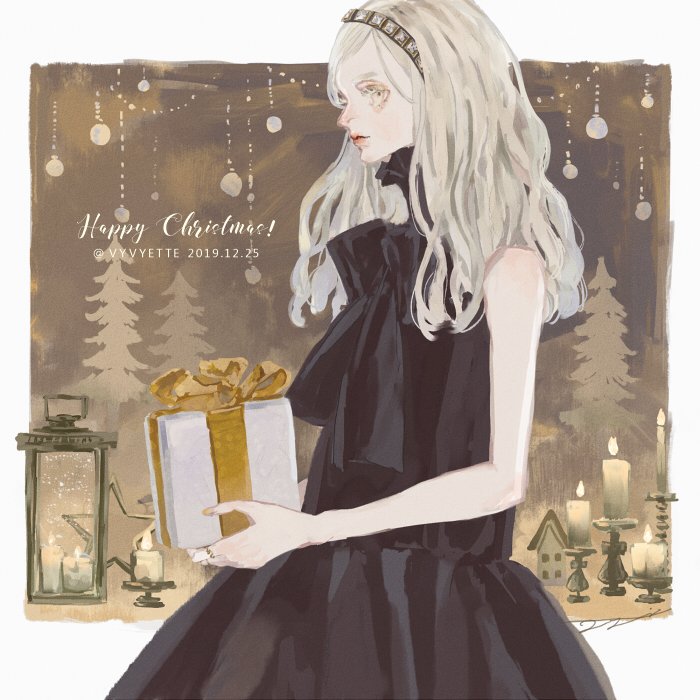 「Happy Christmas 2019 」|ツツイモモエのイラスト