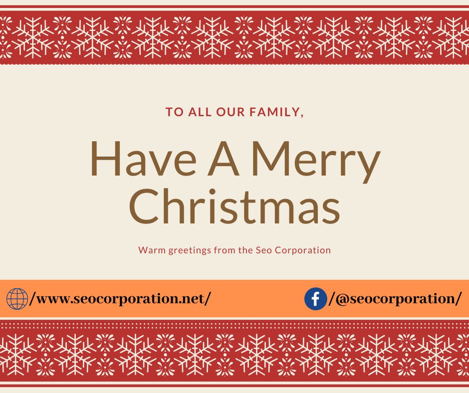 seocorporation's tweet photo. "For Christmas is tradition time—
Traditions that recall
The precious memories down the years,
The sameness of them all." 
We Wish You all a Merry #Christmas and Wish for Your Prosperity🎉☃️🎁🎉

#seo #gmb #digitalmarketing #leadgeneration #leadgen #christmas #celebrations https://t.co/BZPkkbkR39