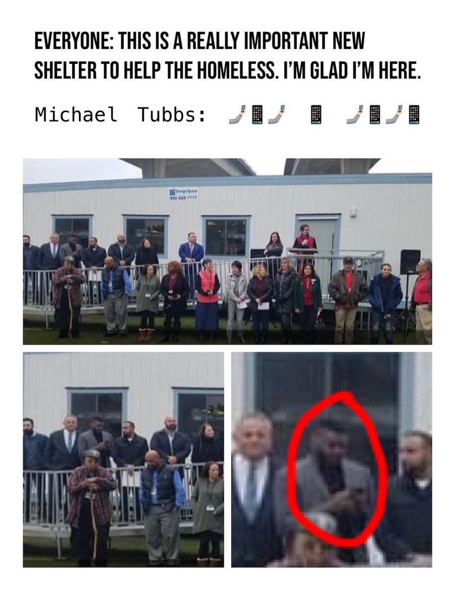 209TimesCA's tweet photo. At the ribbon cutting for a new structure at the Stockton Shelter for the homeless, everyone was at full attention for a subject so important to the welfare of the community.....well almost everyone. @MichaelDTubbs #Stockton #reinventstockton #absentmayor #bloombergpuppets https://t.co/tMUiNVOY1x