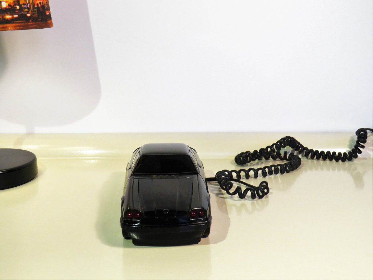MaLanterne's tweet image. Vintage Retro Car Shaped Telephone, Push Button Desk Telephone, Black Sports Car Phone, Landline Telephone With Cords 80s etsy.me/2NKiAfN #FREESHIPPING #PushButtonPhone