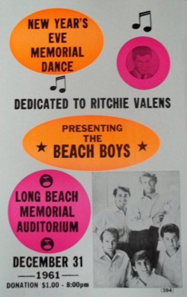 espofootball's tweet photo. #OTD Dec31,1961 @TheBeachBoys play under the #BeachBoys name for the first time (previously called The #Pendletones a pun on Pendleton Woolen Mills flannel shirts worn by surfers during this era) at a #RitchieValens memorial concert in Long Beach, CA. https://t.co/olXjkK82dl