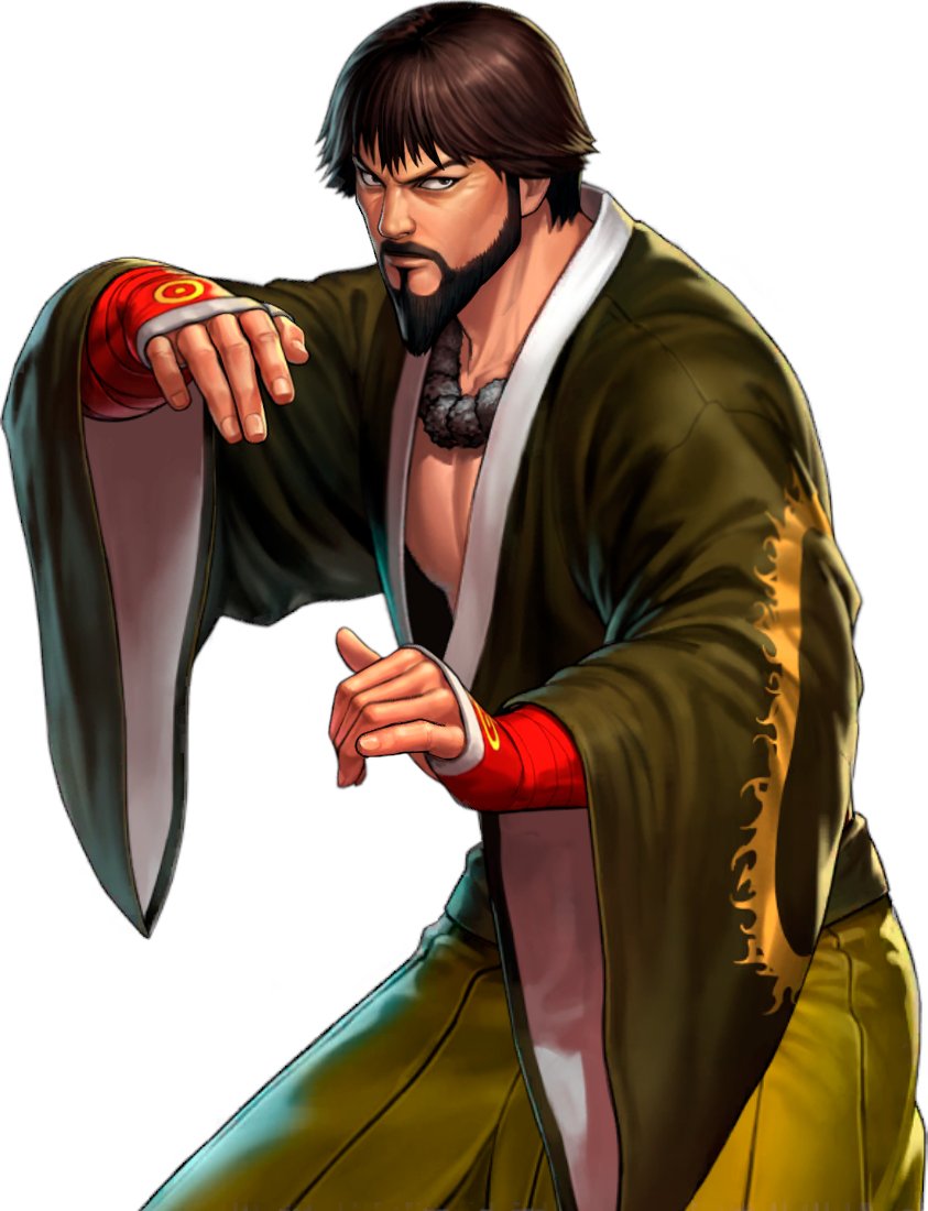 SAISYU KUSANAGI (no cool title)Age: 50Country: JapanTeam: N/AOrigins: KOF '94kyo's father, with whom he shares a lot of similarities. he's just as arrogant as his son. due to age, though, he's more even-keeled than his son.