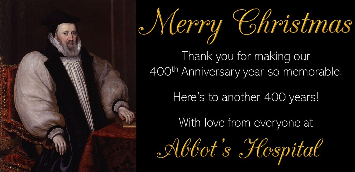abbots400th's tweet photo. Merry Christmas to everyone who supports us and to those who gave their time and effort in making the 400th Anniversary year so special.  Most importantly, thank you to our Founder, the late Archbishop George Abbot for his legacy to the people of #Guildford.  Thank you George. https://t.co/lX56yzwJhV