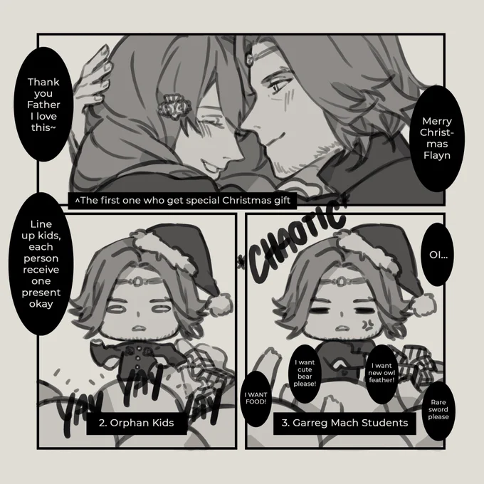 MERRY CHRISTMAS ? at first i want to draw Byleth as Santa but i think Seteth is more fitting bcs he's the dad of Garreg Mach~ have a nice Christmas day everyone!! #FE3H #FireEmblemThreeHouses #Seteth #Flayn #Setleth 