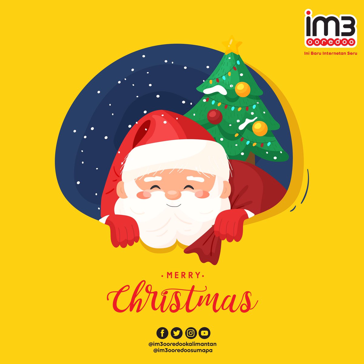 May the spirit of Christmas bring you and your family hope, love, and happiness. Merry Christmas✨

#Im3Ooredoo