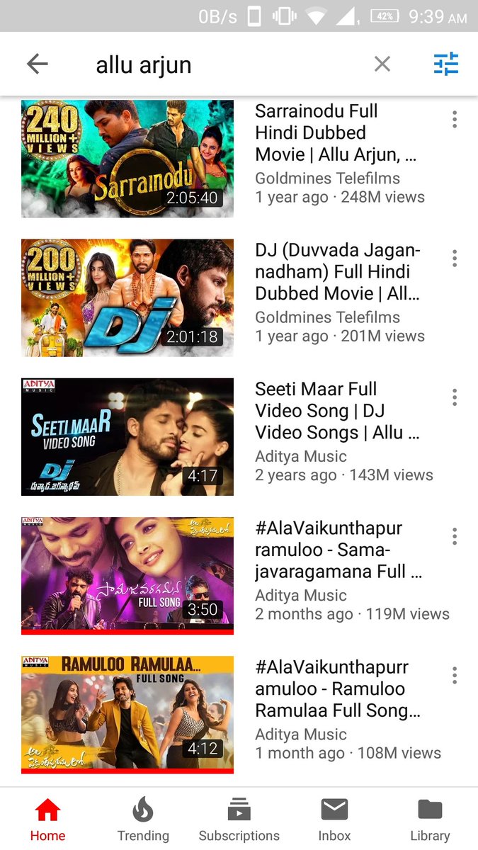 Aghooraa's tweet photo. #AlaVaikunthapuramuloo  most popular hero in #youtube @alluarjun  😎👌🤘 #ButtaBomma  #Samajavaragamana  #raamulo @TrendsAlluArjun  @ActorAAFans https://t.co/jWAFOrbTDk
