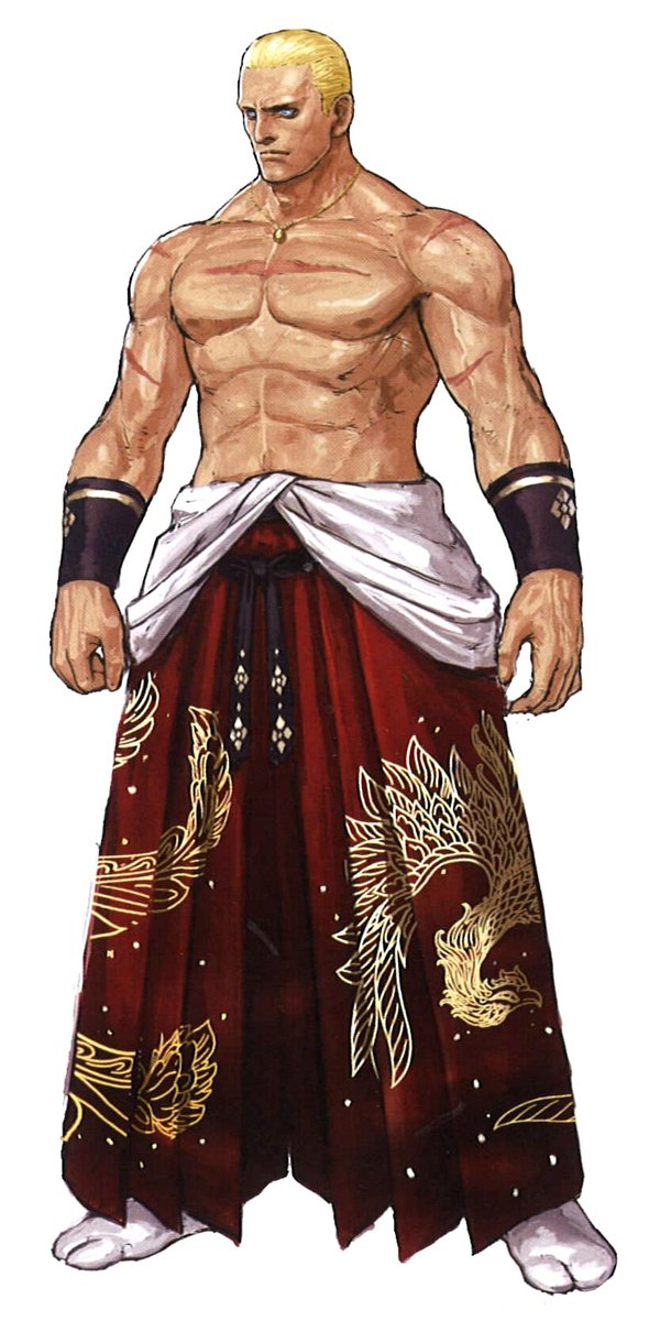 GEESE HOWARD (no cool title)Age: 42Country: AmericaTeam: Boss Team/South Town TeamOrigins: Fatal Furythe big man himself. geese is a crime lord who rules over the city of South Town, and the CEO of Howard Connection. a japanophile who trained under tung fu rue.