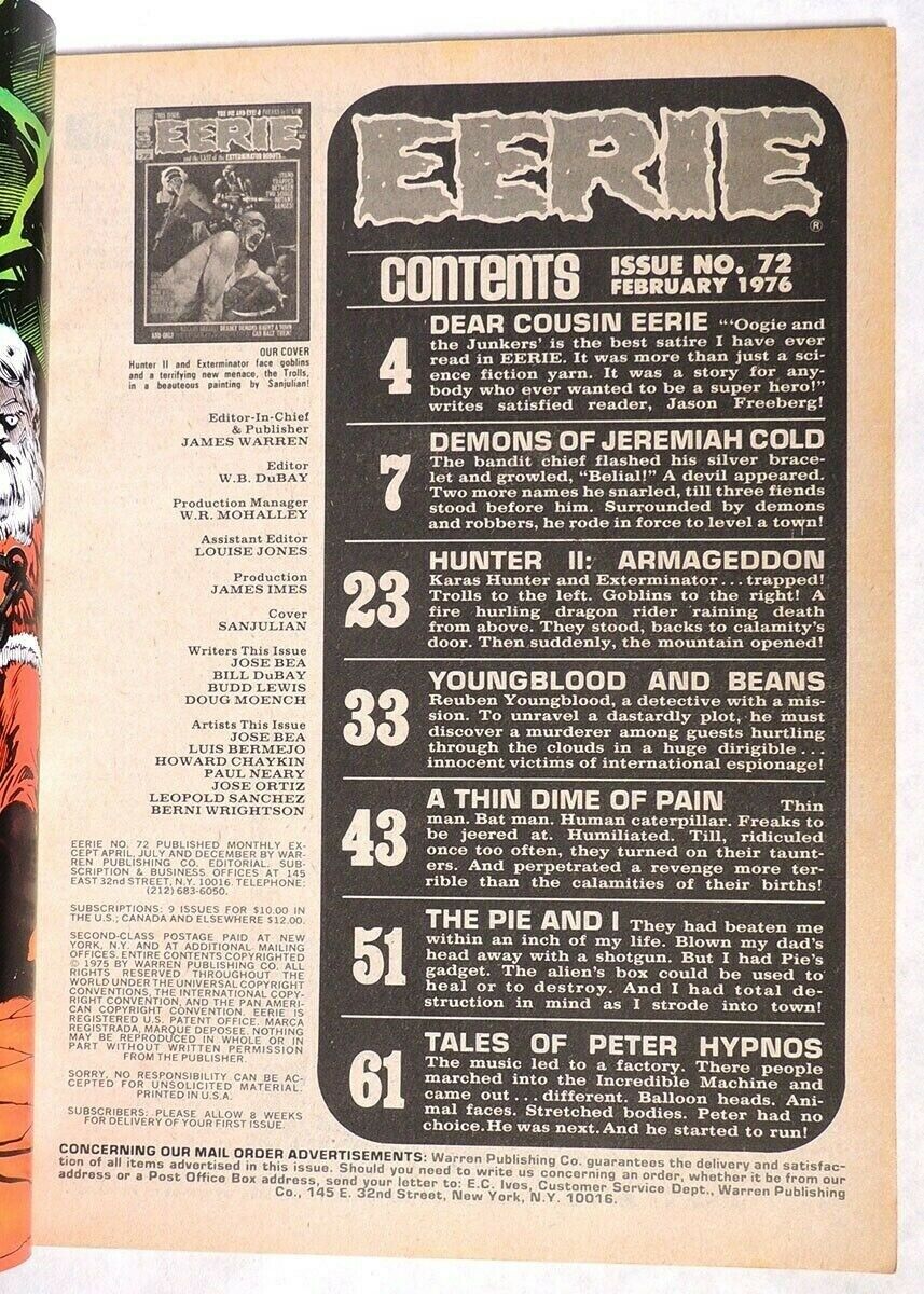 SpankyHenderson's tweet photo. BREAKING NEWS ALERT ๐ฎ !!
It has been reported that Santa Claus has been abducted and his gift-giving role taken over by Warren Publishing's Cousin Eerie. This was bound to happen when Christmas Day falls on a #JimWarrenWednesday. ๐
(EERIE, #72, Feb. '76. Bernie & Sanjulian) https://t.co/NgNYXY2wOn