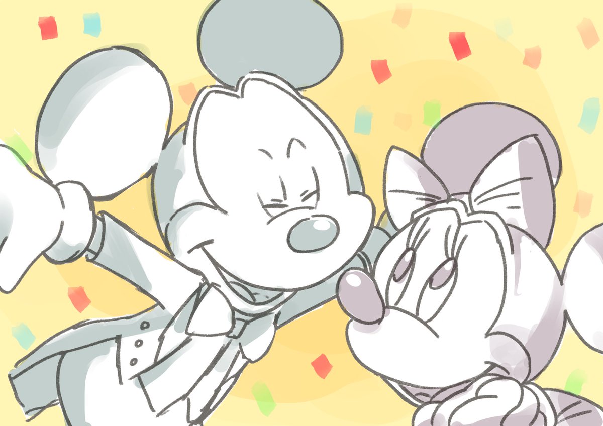 りん ミキミニの誕生日に描いたイラストです 素敵なムービーがあったのでそれに合わせて描いたんですがミニーの服ほとんどわからない笑笑 ディズニーイラスト ディズニー好きと繋がりたい