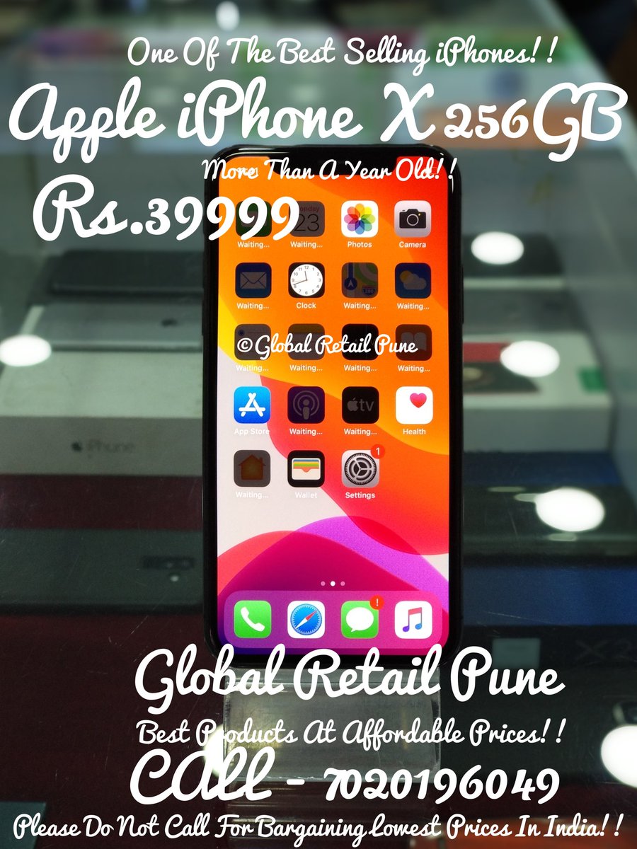 Apple iPhone X 256GB : One Of The Best Selling Apple iPhones Ever!! 😍❤️🙏

#appleiphonex #iphonex #iphonex256gb #iphonexsale #iphonexcase #iphonexcamera #iphonexphoto #apple #iphone #iphones #sellingiphones #sellingiphone #pune #punekar #globalretailpune #buybackmart #mobile
