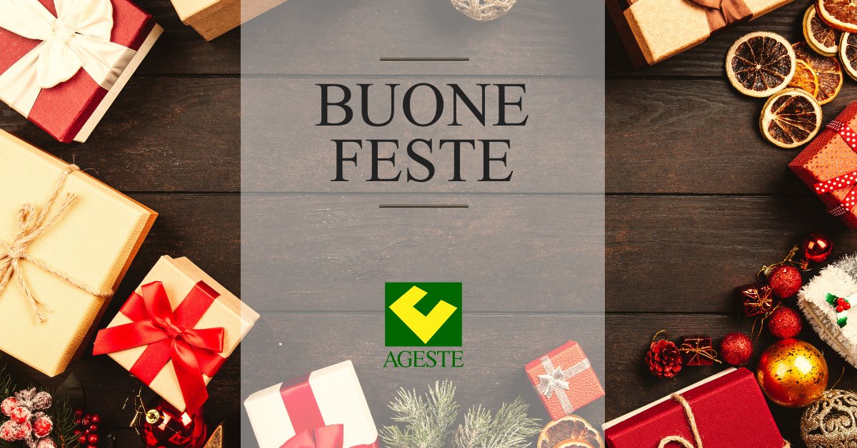 Un caloroso augurio a tutti i soci e lavoratori di AGESTE, affinché possiate trascorrere un lieto Natale con le vostre famiglie.