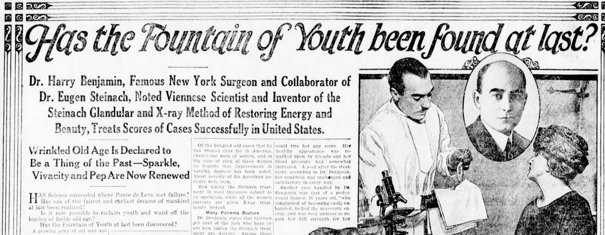 Harry Benjamin's quackery of the 1920s!