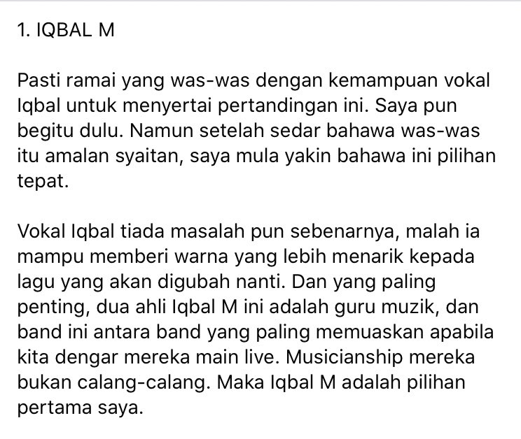 kumuhamadsyafiq's tweet photo. Aku tak perasan pulak kat Twitter pun dah jalan kempen untuk bikin #Versus3 . Hentak Kepala pun ada kempen, tapi sayangnya HK tak ada Twitter. Jadi aku tampal kat sini je la.
@Jenn_Thompson @IQBALMrasmi @mafidzofficial @Pitahati @AkimAhmad @Leaism @PastelLite @junklistMY https://t.co/ViUhGJHBtm