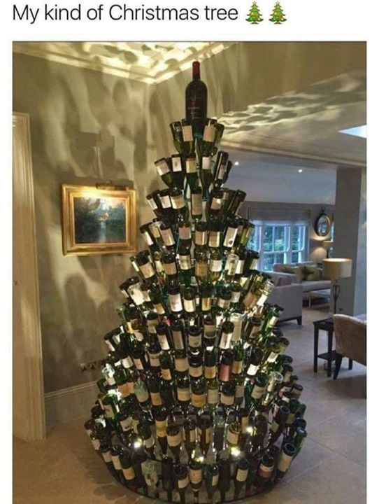 winewankers's tweet photo. A lot of drinking went in to my Christmas tree this year! 🎅🎄🍾🍷 #wine https://t.co/nX8ogd7M3p
