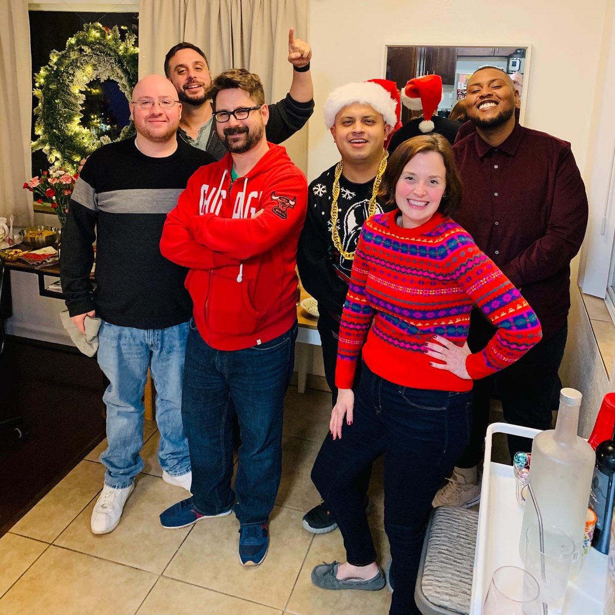 nelsoncarvajal's tweet photo. Christmas party at the crib. #ChicagoInLA
...
#christmastimeinhollywood #uglysweater #hollywood π
πΎπ https://t.co/UmImkgJQa6