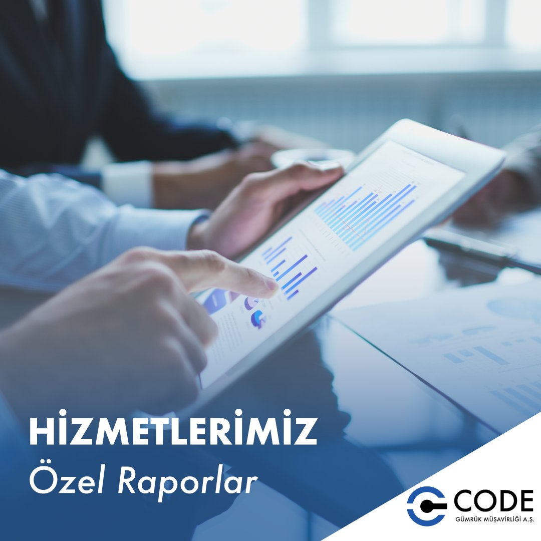 CODE bünyesinde yapılan  tüm işlemlere ilişkin standart ve uyarlanabilir raporlar müşterilerimizin talep ettiği formatta sağlanabilmektedir. 

#rapor #analysis #gumruk #ithalat #ihracat #gumrukmusavirligi