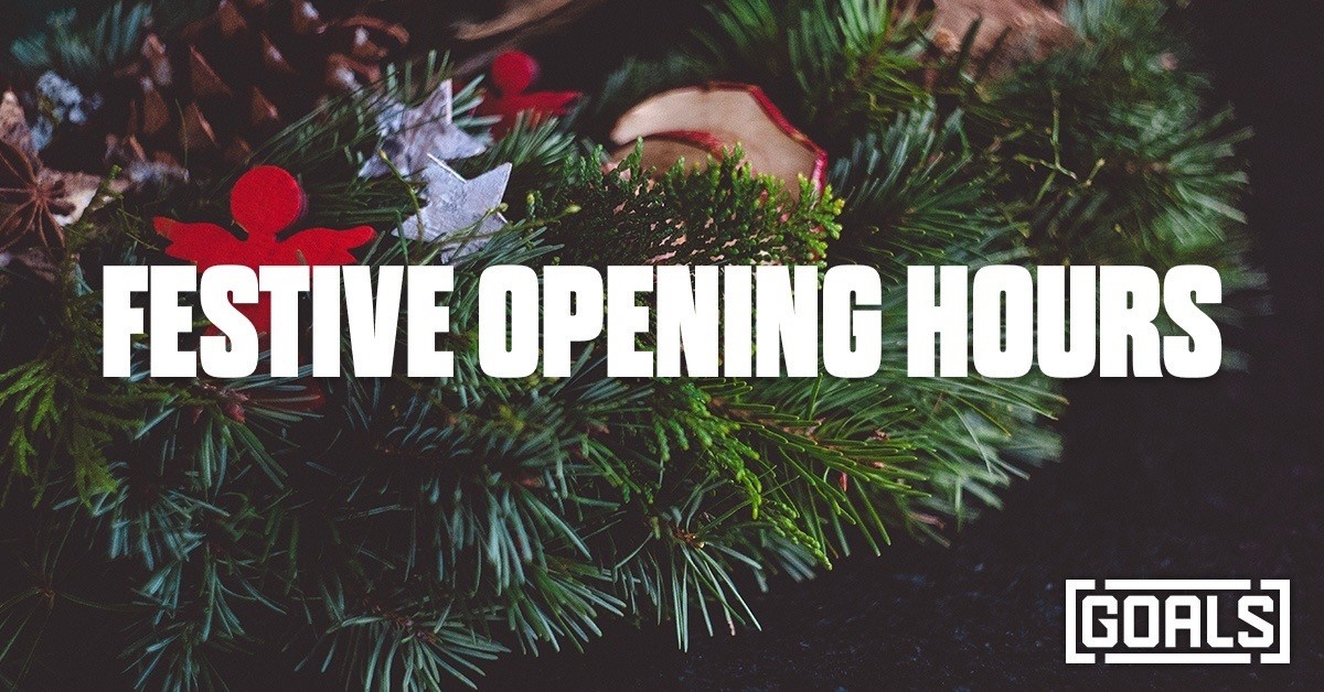 DON'T FORGET #GoalsNorwich is CLOSED TODAY🎅🏻🎄❄️

Christmas Day - Closed
Boxing Day - Closed
27th - Open as usual
28th - Open as usual
29th - Open as usual
30th - Open as usual
New Years Eve - 10:00 to 17:00
New Years Day - Closed
2nd - Open as usual