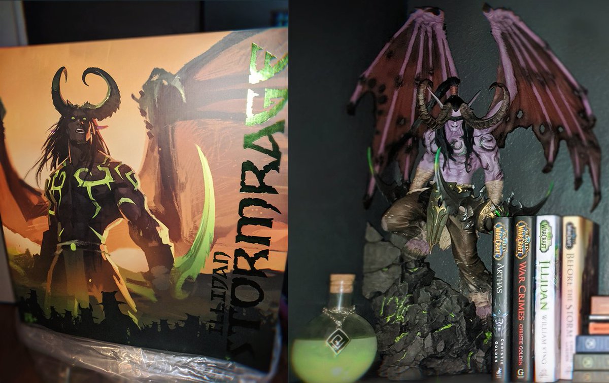 Just unwrapped a massive statue of Illidan that weighs more than my dog - quick photo does not do it justice! Burning Crusade will forever be my favorite #WorldOfWarcraft expansion.

Insert "You are not prepared" joke here. Merry Christmas!