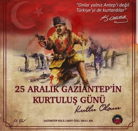 Gaziantep'in kurtuluşunun 98. yıl dönümünde,Milli Mücadele kahramanlarımızı ve 6317 şehidimiz başta olmak üzere bütün şehitlerimizi rahmet,minnet ve saygıyla yad ediyoruz  #Bu100denGaziantep #6317  <a href="/gul_davut/">Davut GÜL</a> <a href="/KalayliOmer/">Ömer Kalaylı</a> @sehitmahmutsoy1