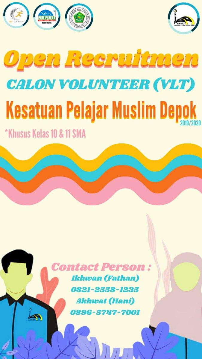 ﷽

Assαlαmu'αlαíkum Wαrαhmαtullαhí Wαbαrαkαtuh 👋🏻

❗⏩COMING SOON⏪❗

💠OPEN RECRUITMENT KPMD VLT (Volunteer)  2019💠