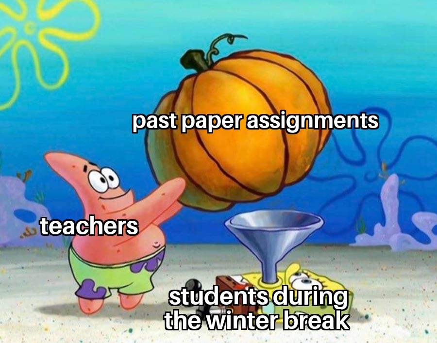 igcse8's tweet image. happy holidays everyone :)
.
.
.
#gcse2020 #gcses2020 #igcse #igcsememe #meme #memes