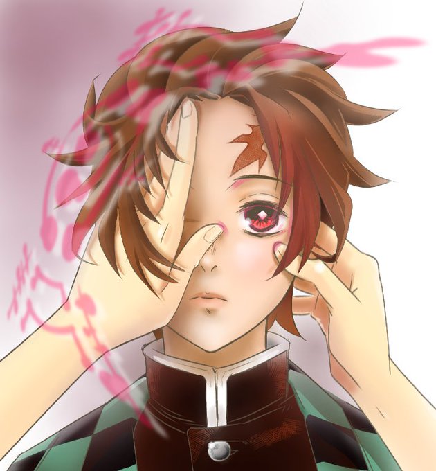 ぺぱさんがTwitterに投稿した竈門炭治郎(鬼滅の刃)のイラスト。