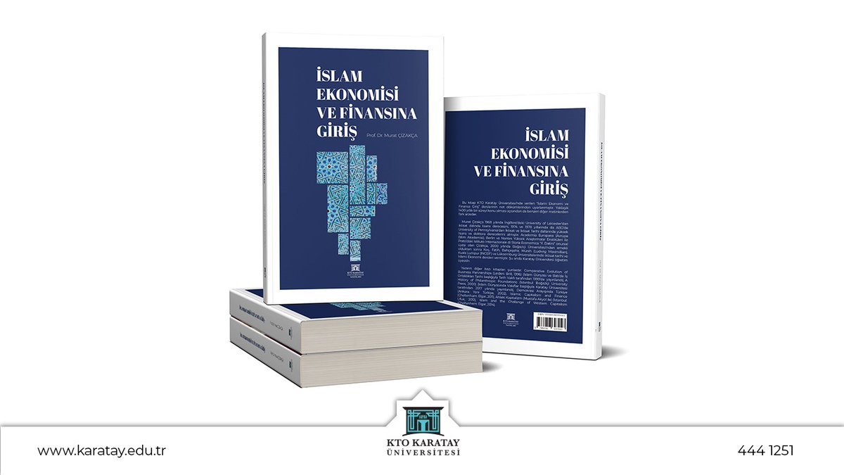 “İslam Ekonomisi ve Finansına Giriş” kitabı, <a href="/ktokaratay/">KTO Karatay Üniversitesi</a> Yayınları etiketiyle çıktı. Eserin alana ilgi duyan tüm araştırmacılara katkı sağlamasını temenni ediyor, böylesine kıymetli bir eseri yayın hayatına kazandırdığı için Prof. Dr. Murat Çizakça hocamıza teşekkür ediyoruz.