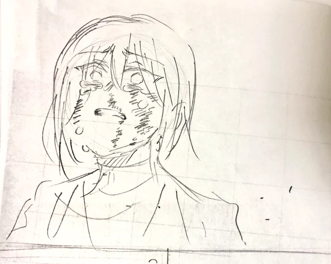 今月号のとあるシーンのアストルフォなのですが、1枚目のネームの表情に下描きがどうしても勝てなくて何度も描き直しをしました。
最終的に採用したのは4枚目。 
