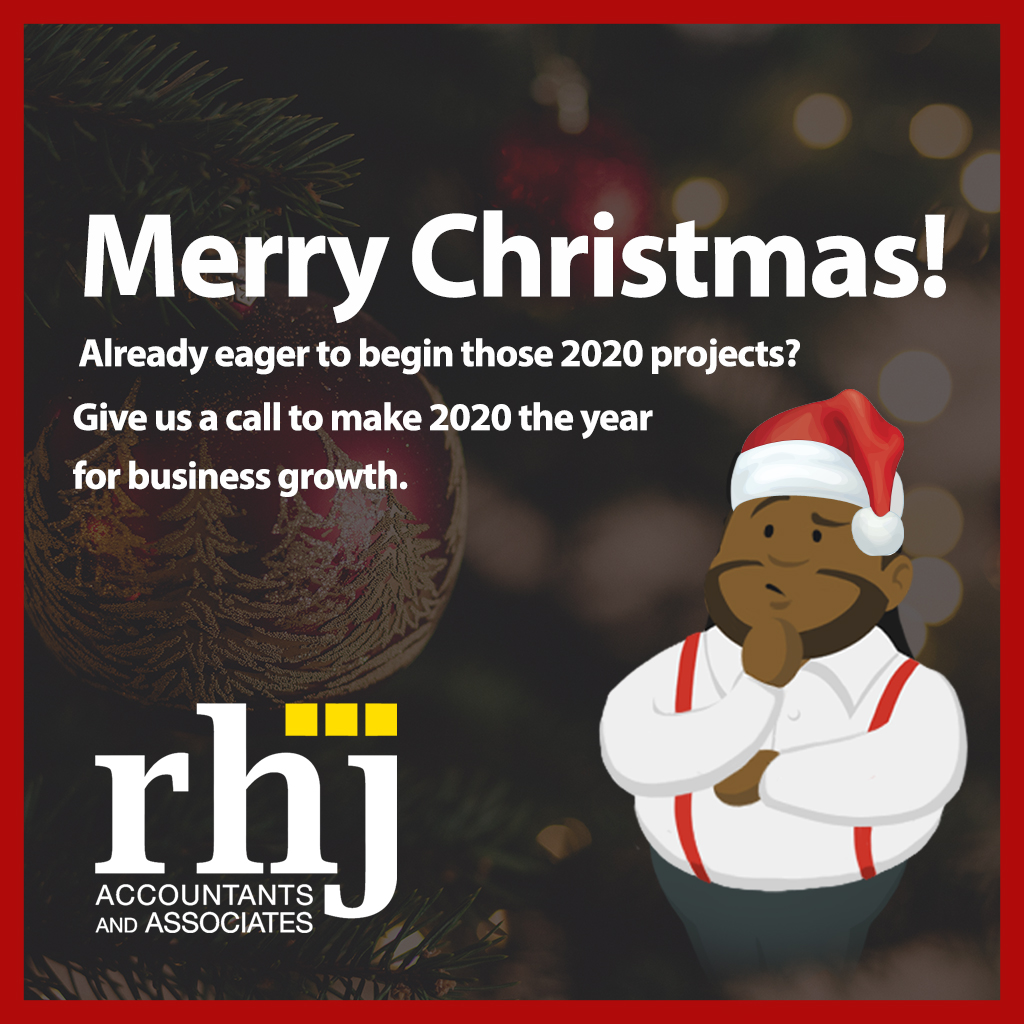 RHJAccountancy's tweet photo. Merry Christmas from RHJ! Already eager to begin those 2020 projects? Our #ProjectManagement team are ready and waiting to take the lead with your #projects, seeing them right through to success. Give us a call to make 2020 the year for #BusinessGrowth. https://t.co/mMhrpurHFP https://t.co/PQrzBDyVTL