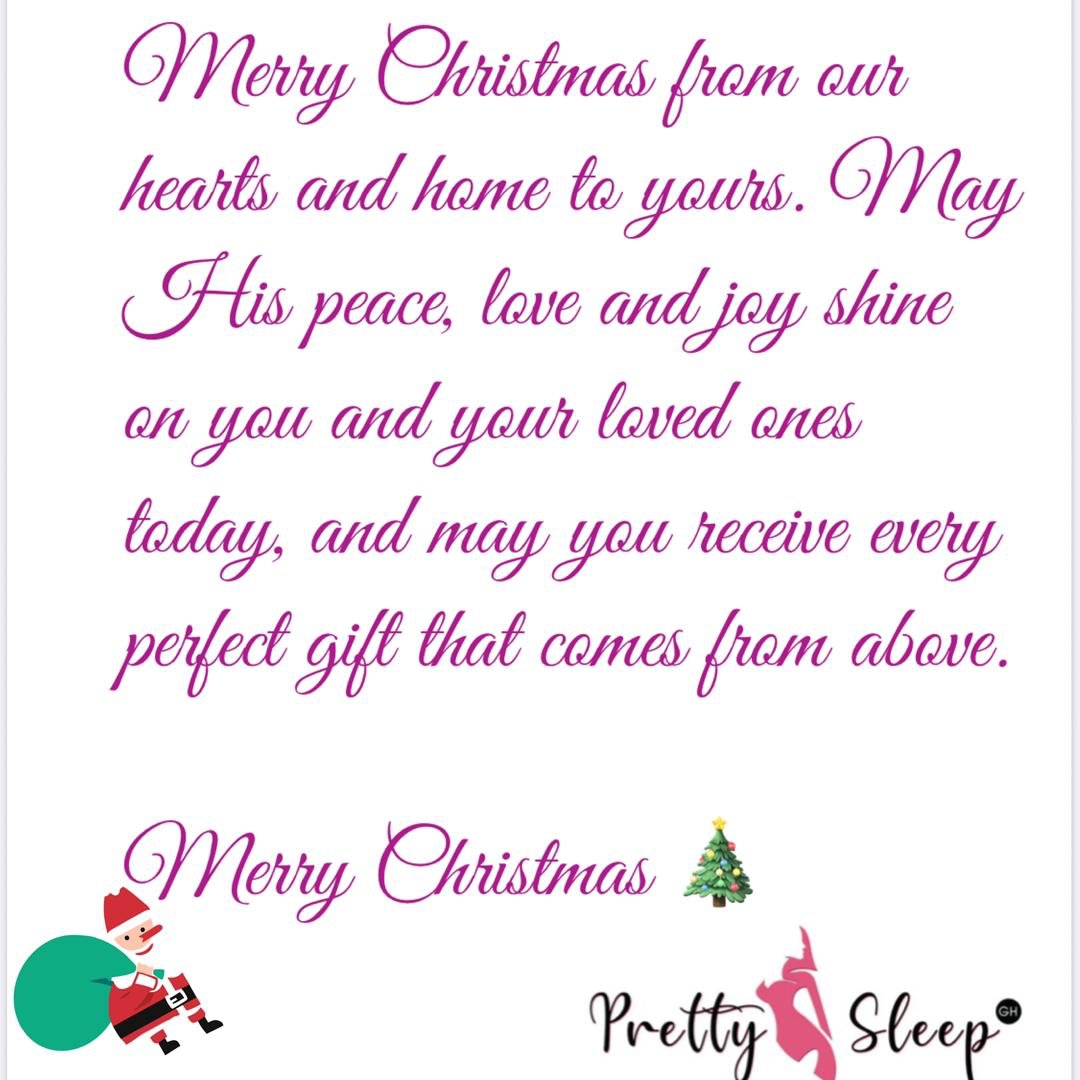From everyone at @Prettysleep_Gh 🎄