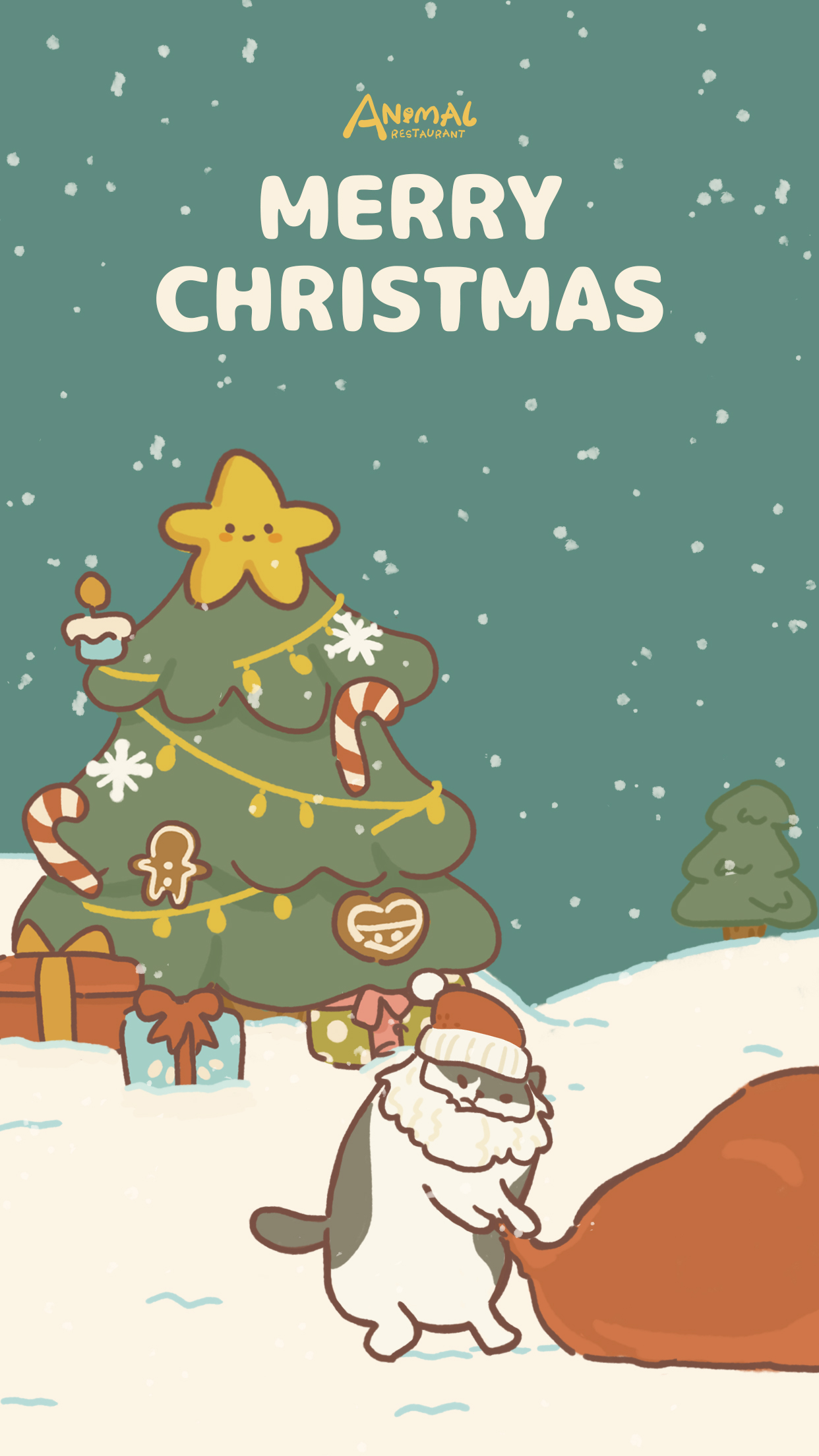 Animal Restaurant on Twitter "Merry Christmas!🎄 Festival Limited wall