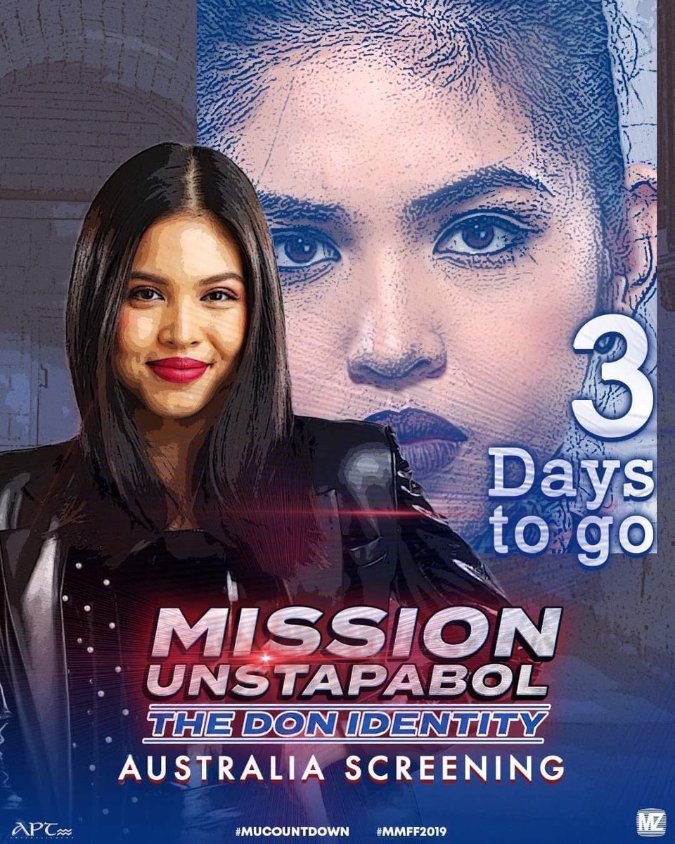 IsaInOz's tweet photo. OZ 3 days to go Buy 🎫 now at HOYTS MISSION UNSTAPABOL Blacktown, Sydney:  Dec 28, 29, Jan 5 2pm Watergardens, Melbourne: Dec 28, Jan 5 2pm
Carousel, Perth :  Dec 28, Jan 5 2pm @mainedcm @EatBulaga @DirekMike @MBUycoco @pokwang27 @menggalurks #MissionUnstapabol #MaineMendoza https://t.co/TebZfjr7ba