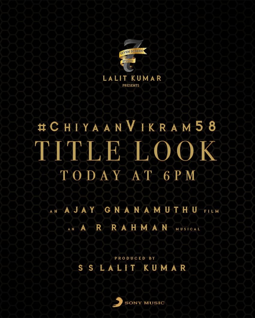 kevinshaj's tweet image. Ohh yeahh😍😍😍
Only the Title reveal?
Anyway finally an update😍😍
#ChiyaanVikram
#ChiyaanDay

#ChiyaanVikram58