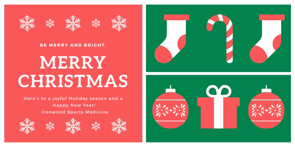 IHSSportsMed's tweet photo. Merry Christmas from all of us at @IHSSportsMed Wishing you all a joyful holiday and a Happy New Year! https://t.co/8T2NAcigNA