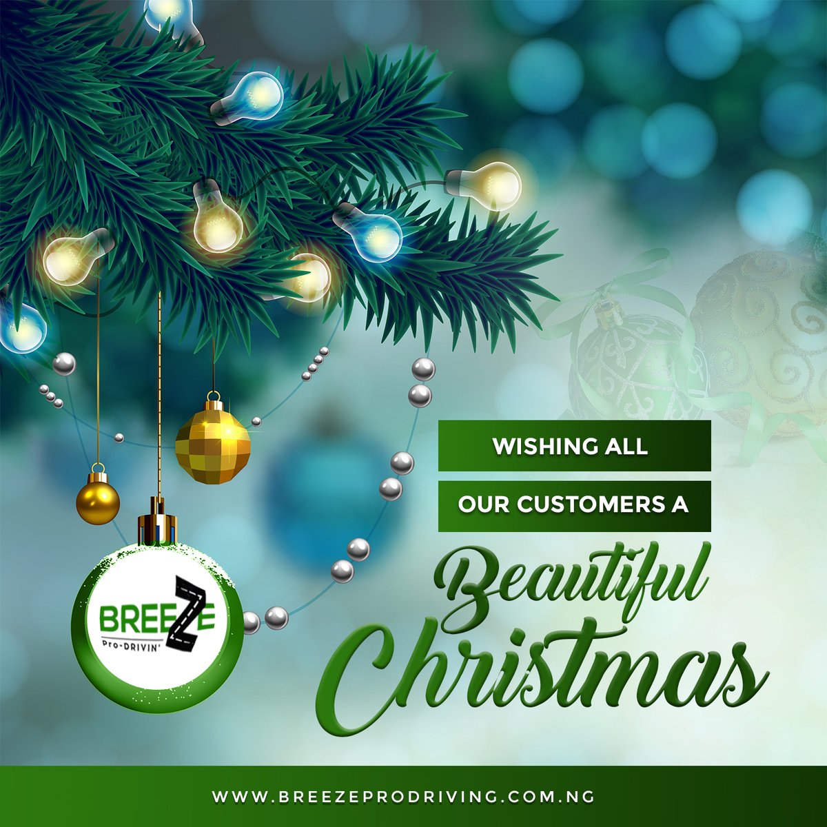 From all of us at BreezeProdriving, wishing all our esteemed customers blessed and merry Christmas, eat, drink, have fun and be happy. 
breezeprodriving.com.ng
#BreezeProdriving #MerryChristmas #BeutifullChristmas #EsteemedCustomers #HaveFun #BeHappy