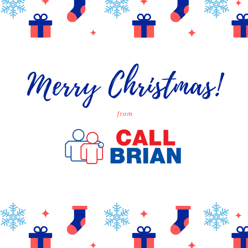CallBrian_'s tweet image. Merry Christmas and a Happy New Year from all of us at Call Brian!