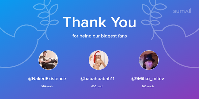Our biggest fans this week: NakedExistence, babahbabah11, 9Mitko_mitev. Thank you! via https://t.co/Lnrg9rGJvt<a href="/tag/pillowdick"class="tags"><span>#pillowdick</span></a><a href="/tag/cutetoy"class="tags"><span>#cutetoy</span></a>
