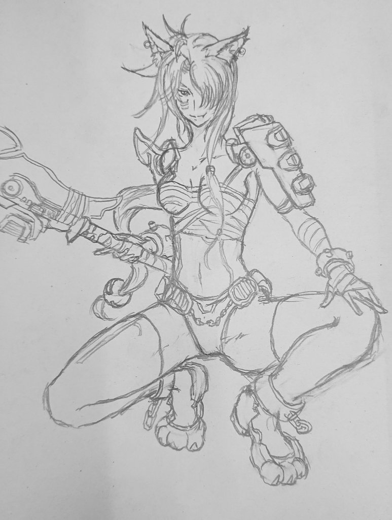 こーる Odst Halo武器の擬人化に影響受けて描いてみたグラビティハンマーちゃん 構図が下手くそなのは許して下さい 久々だもん Inspired By The Personification Of Halo Weapons Gravity Hammer Chan I Drew It Please Forgive Me If The