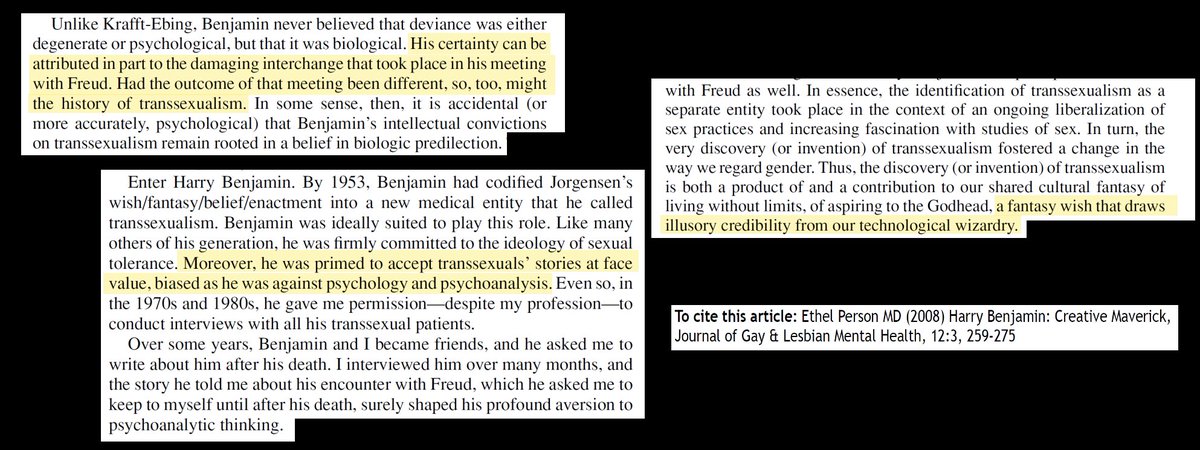 More about Benjamin's irrational attitudes, by his friend and biographer Dr. Ethel Person.