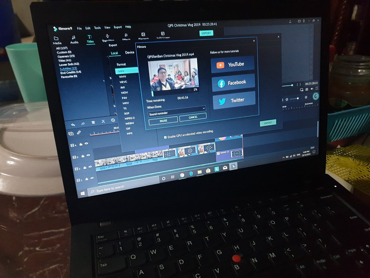 supernurseALX's tweet photo. Sa wakas! Natapos din! Rendering na lang! I'm so excited for my first vlog together with my fambam at work! Nood ka ah! Pwede namang magbash! ๐๐๐ #Christmas #ChristmasVlog #FilmoraVlogmas https://t.co/xSVlIxD5L5